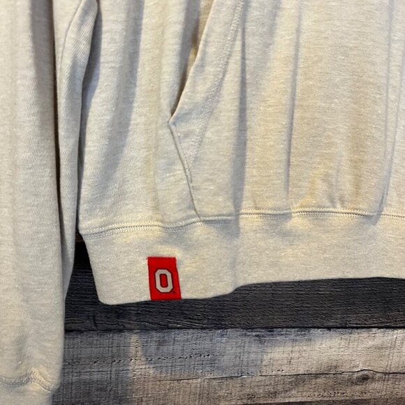 Nike OSU Tan Lightweight Hoodie Sweatshirt M Buckeyes Ohio State University - Picture 5 of 6